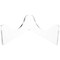 Plymor Clear Acrylic Low-Profile Curved Display Easel for Geode, Mineral or Crystal Cluster, 2.875" H x 7.75" W x 7.25" D